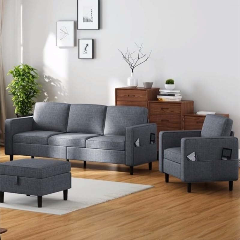 Setting up the AFPSDLFJDLS sectional sofa review,sectional sofa review and rating,sectional sofa with ottoman review pros cons,AFPSDLFJDLS couch review honest opinion,linen fabric sofa review worth buying,sectional sofa with storage review verdict for the first time