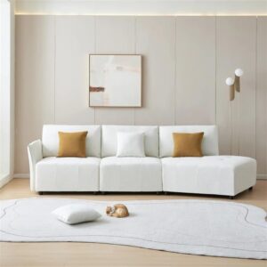Image 1 of BERHUTJ 120 inch fabric sofa review