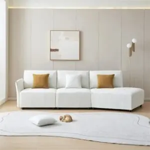 Image 1 of BERHUTJ 120 inch fabric sofa review