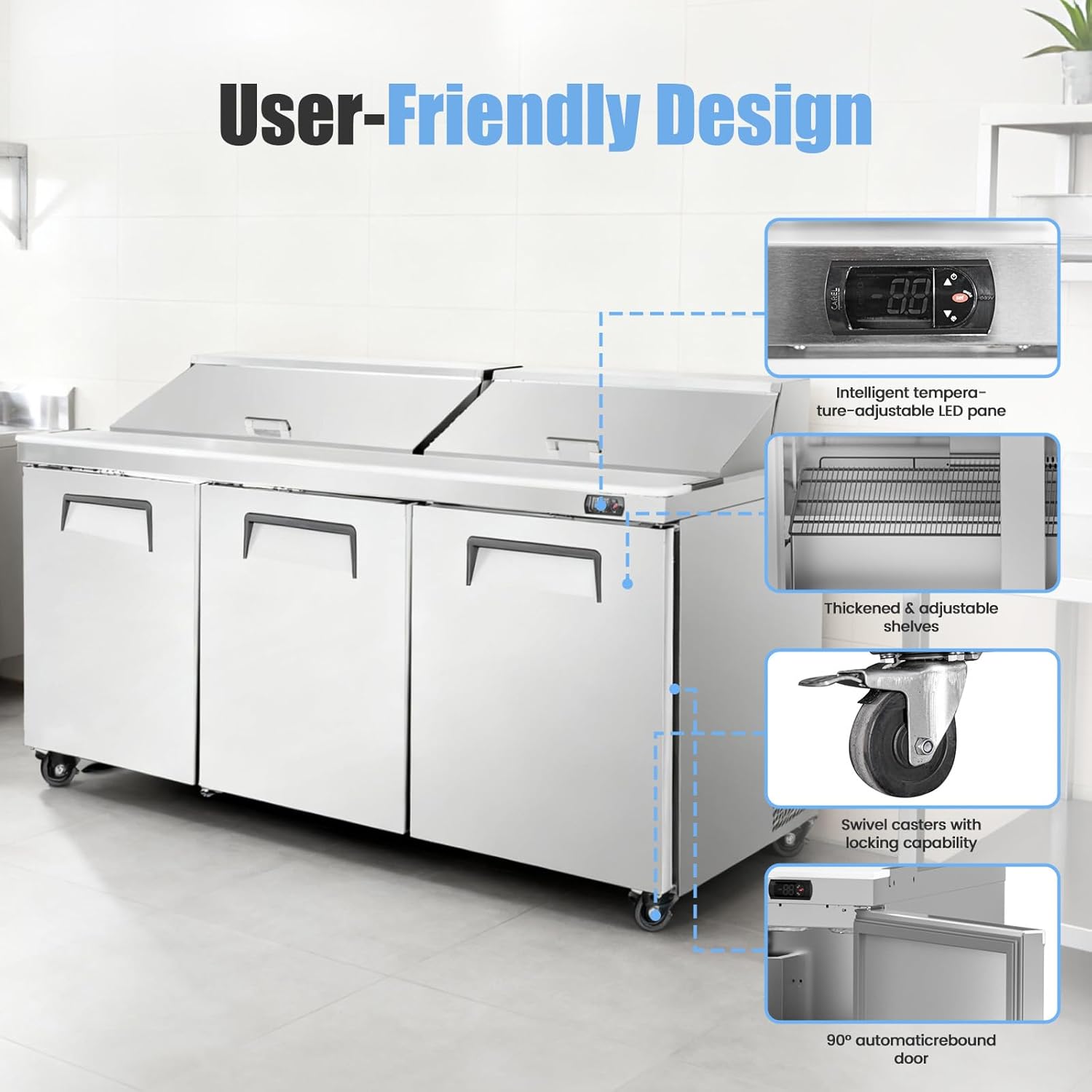Bluelinecool sandwich prep table review — features that matter in real use
