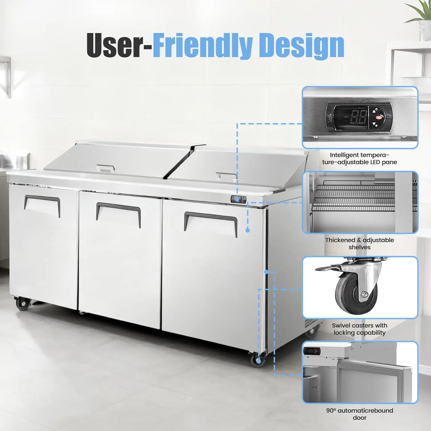 Bluelinecool Sandwich Prep Table Review: Honest Pros & Cons 2 Bluelinecool sandwich prep table review — features that matter in real use