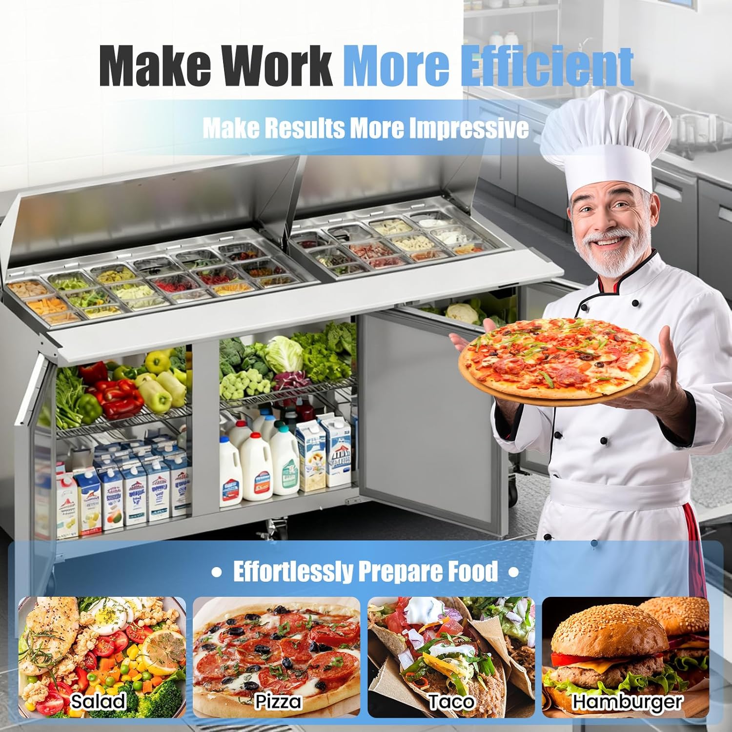 Bluelinecool sandwich prep table review — week-by-week testing diary
