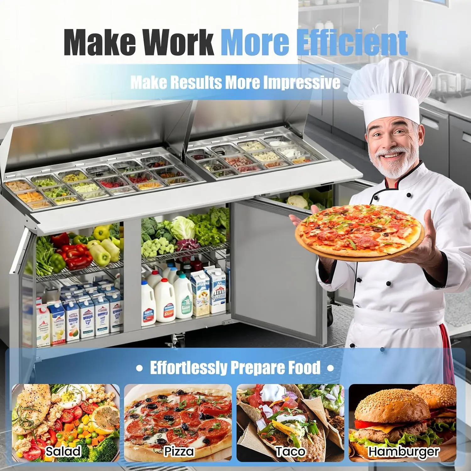 Bluelinecool Sandwich Prep Table Review: Honest Pros & Cons 3 Bluelinecool sandwich prep table review — week-by-week testing diary