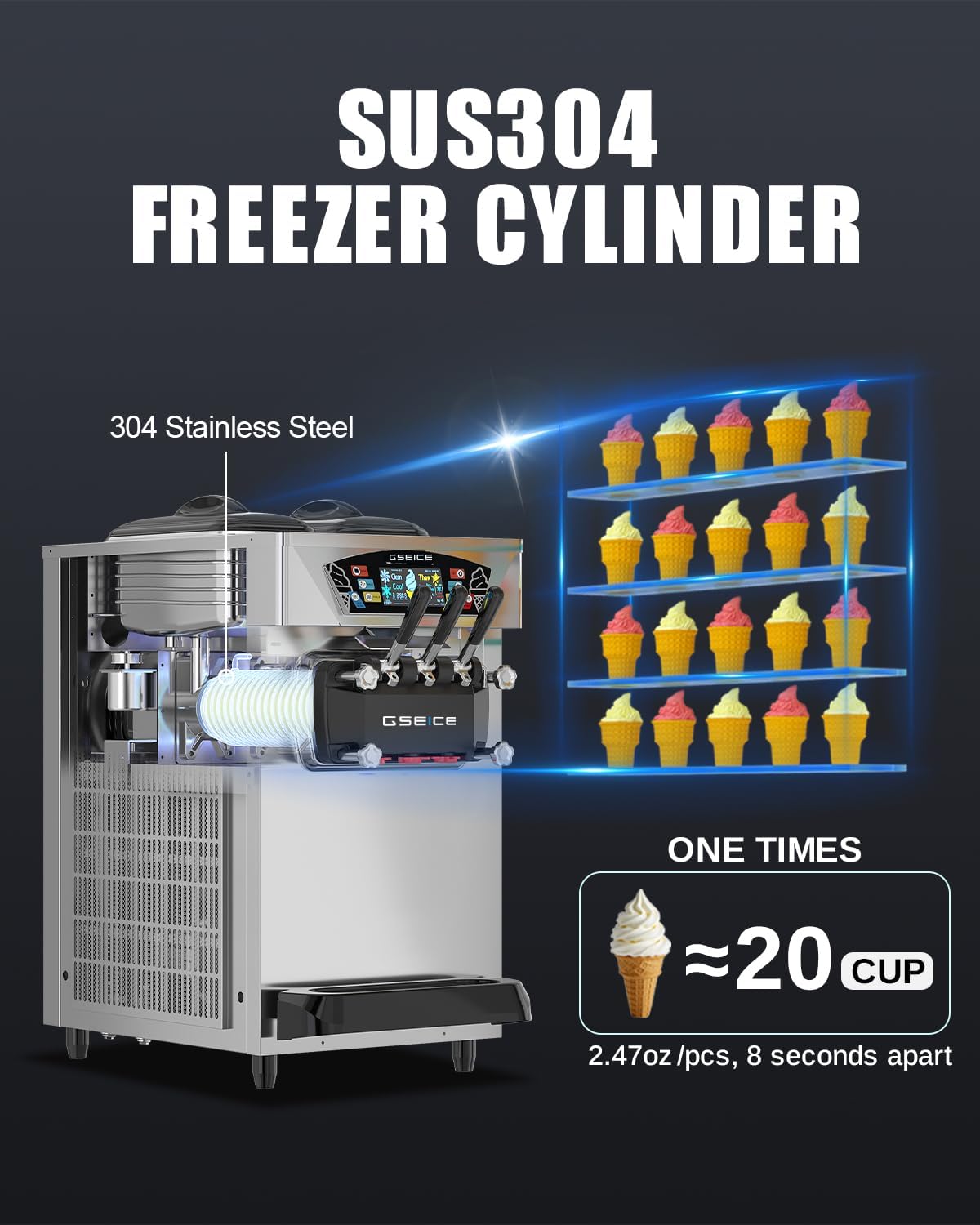 GSEICE soft serve machine review,GSEICE soft serve machine review and rating,GSEICE ice cream machine review pros cons,is GSEICE soft serve machine worth buying,GSEICE commercial ice cream maker review verdict,GSEICE soft serve machine honest review setup and first use experience