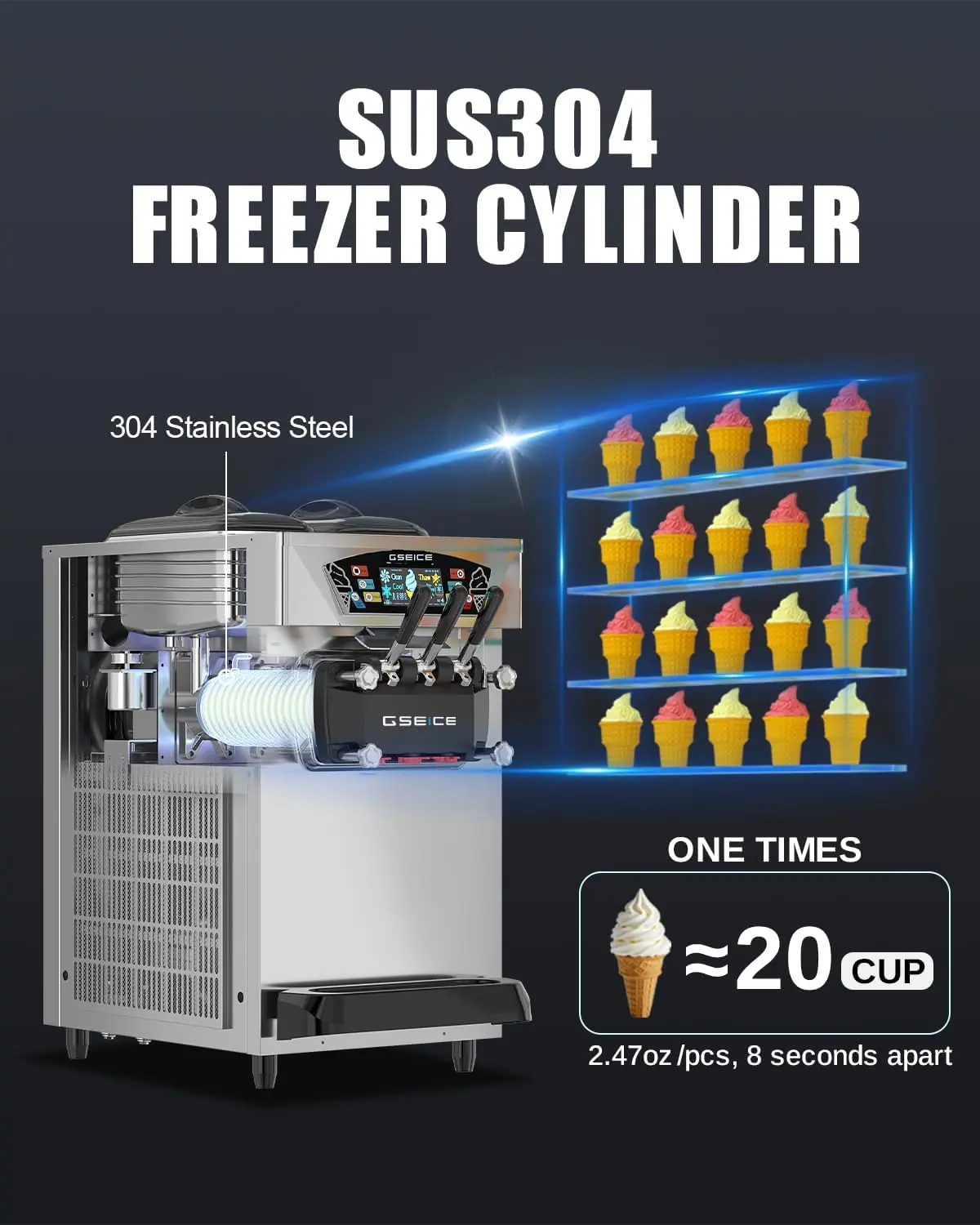 GSEICE soft serve machine review,GSEICE soft serve machine review and rating,GSEICE ice cream machine review pros cons,is GSEICE soft serve machine worth buying,GSEICE commercial ice cream maker review verdict,GSEICE soft serve machine honest review setup and first use experience