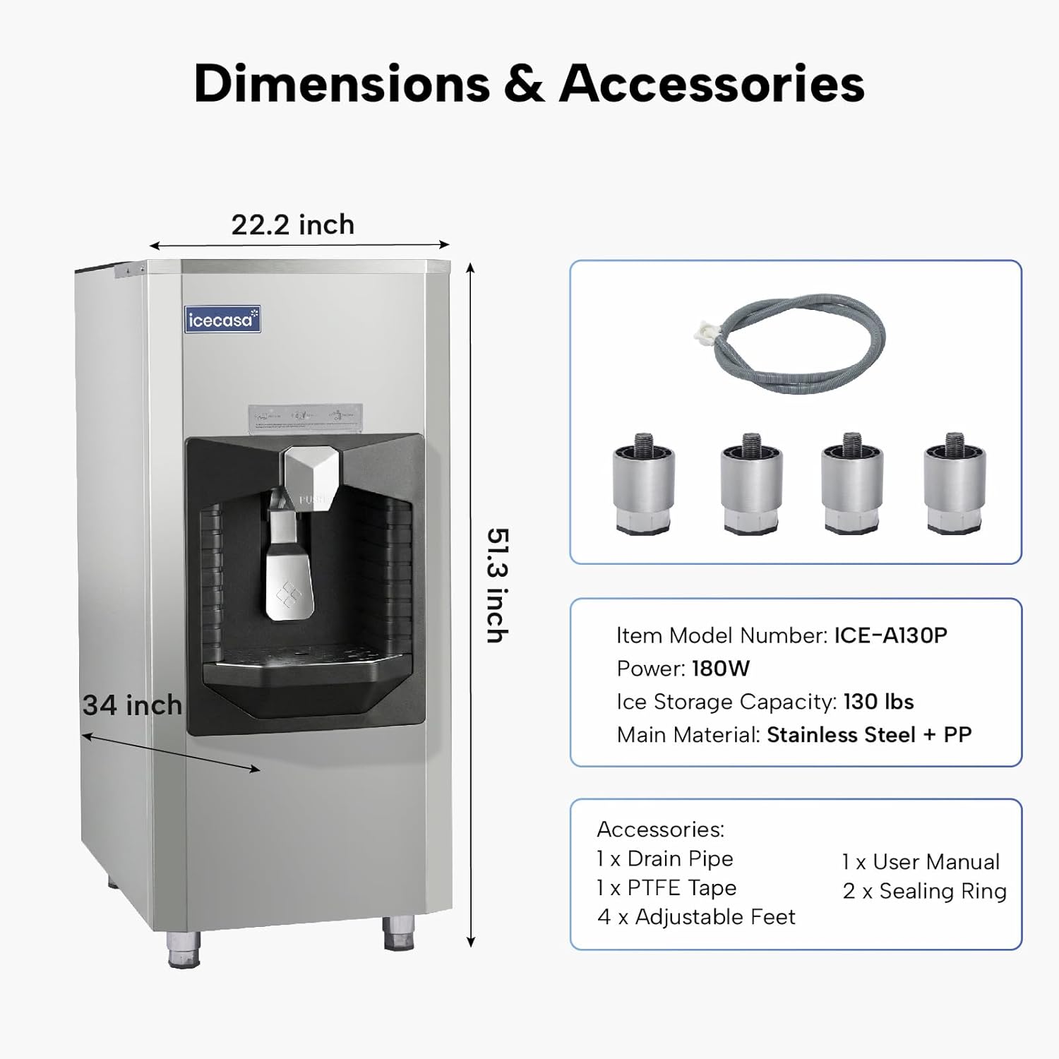 ICECASA commercial ice dispenser review,ICECASA ICE-A130P review and rating,is ICECASA ice dispenser worth buying,ICECASA commercial ice dispenser review pros cons,ICECASA ice dispenser review honest opinion,ICECASA ICE-A130P review verdict performance testing over multiple weeks
