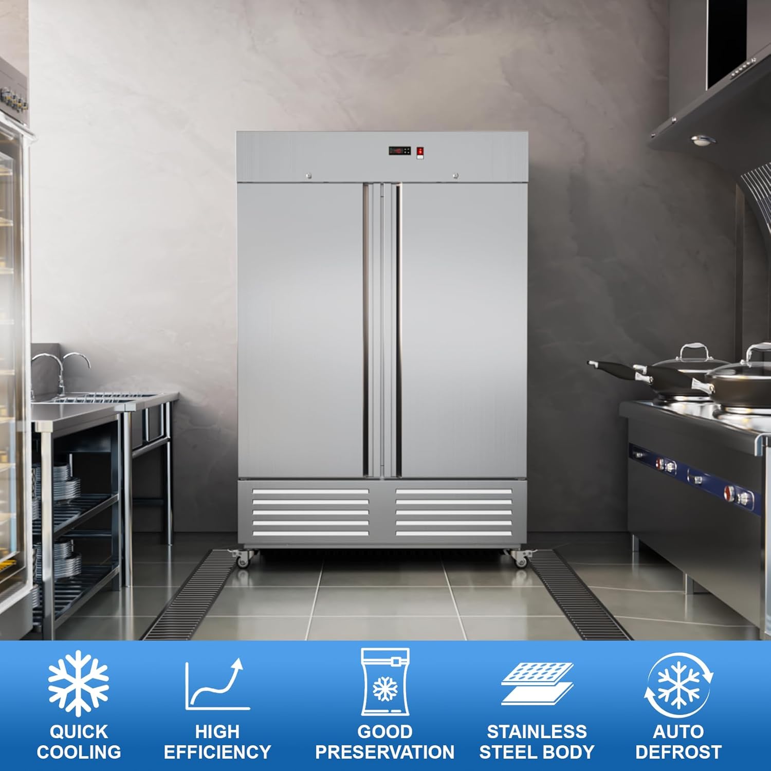LCEKY 2 door commercial freezer review,LCEKY commercial freezer review and rating,is LCEKY 2 door freezer worth buying,LCEKY freezer review pros cons,LCEKY 49 cu ft freezer review honest opinion,LCEKY commercial freezer review verdict after extended use — long-term performance