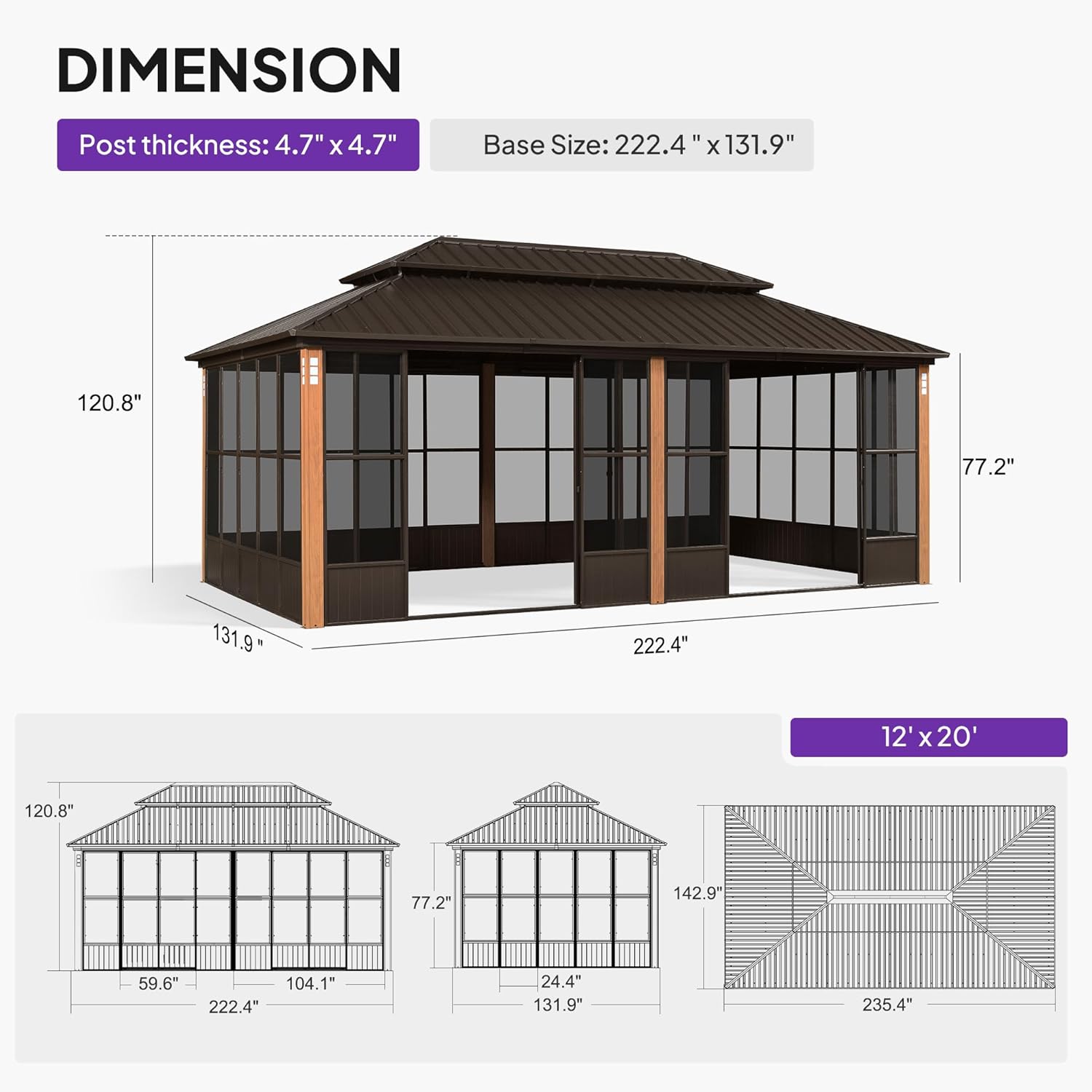 PURPLE LEAF Hardtop Gazebo Review: Unbiased Pros & Cons 2 PURPLE LEAF hardtop gazebo review,PURPLE LEAF gazebo review and rating,is PURPLE LEAF gazebo worth buying,PURPLE LEAF gazebo review pros cons,PURPLE LEAF gazebo review honest opinion,PURPLE LEAF gazebo review verdict performance testing over multiple weeks