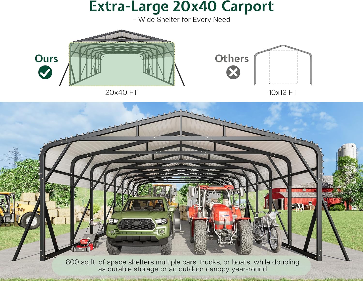 Jocisland 20x40 Carport Review: Honest Pros & Cons Worth Buying? 3 Jocisland 20x40 carport review,Jocisland carport review and rating,is Jocisland carport worth buying,Jocisland 20x40 carport review pros cons,Jocisland metal carport review honest opinion,Jocisland heavy duty carport review verdict benchmark scores and measured results