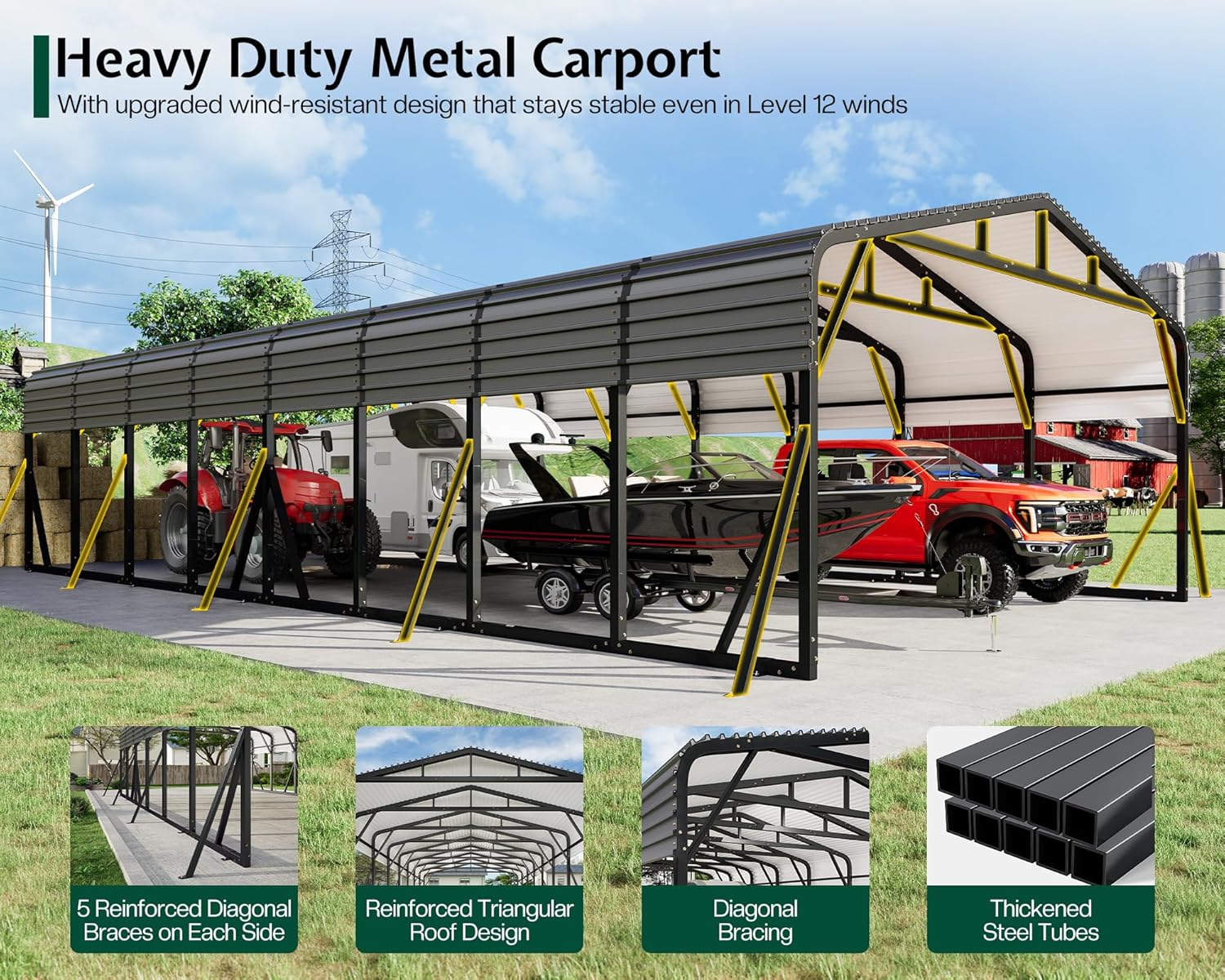 Jocisland 20x40 Carport Review: Honest Pros & Cons Worth Buying? 4 Jocisland 20x40 carport review,Jocisland carport review and rating,is Jocisland carport worth buying,Jocisland 20x40 carport review pros cons,Jocisland metal carport review honest opinion,Jocisland heavy duty carport review verdict compared against top alternatives
